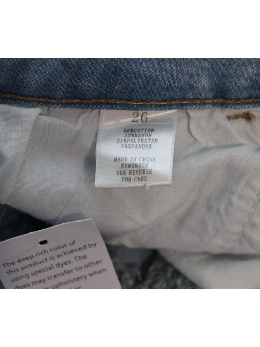 NWT Altar'd State Jeans Size 26 High Rise Flare Stretch Denim Star Festival Boho - Picture 13 of 13